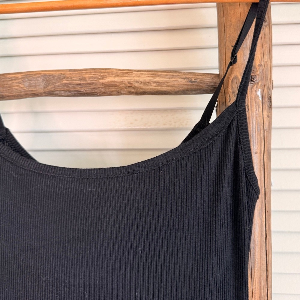 SKIMS Ribbed Maxi Dress Small Black - Picture 5 of 5